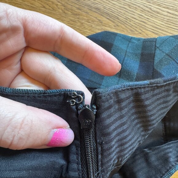 The Limited Plaid Mini Skirt Blue Green School Girl Size XS - Picture 5 of 9